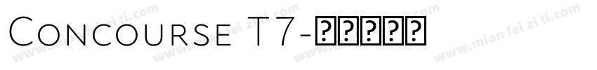 Concourse T7字体转换
